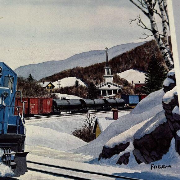 Howard Fogg Print UTLX Tank Cars Berkshires Conrail Main 8x10 Board Shrink Wrap - Picture 3 of 11